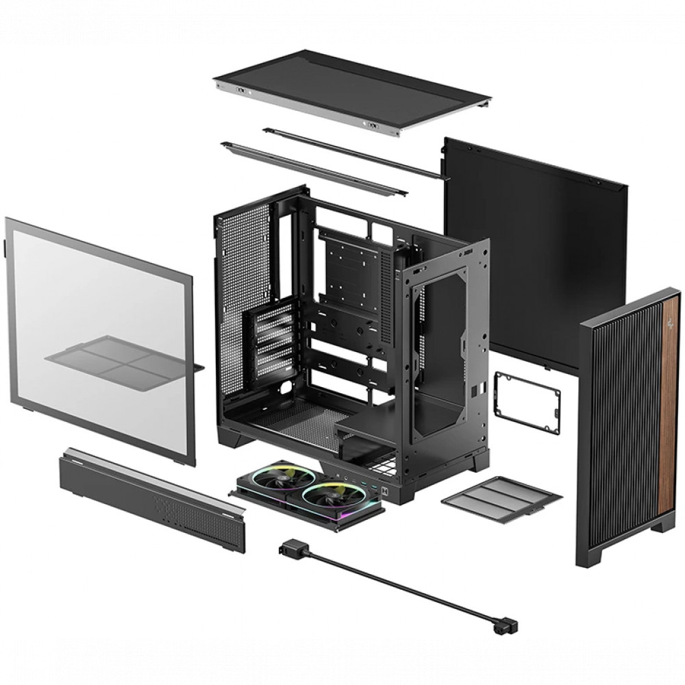 Корпус Deepcool CL600 Black R-CL600-BKNNA2-G-1 Mid-Tower - миниатюра 10