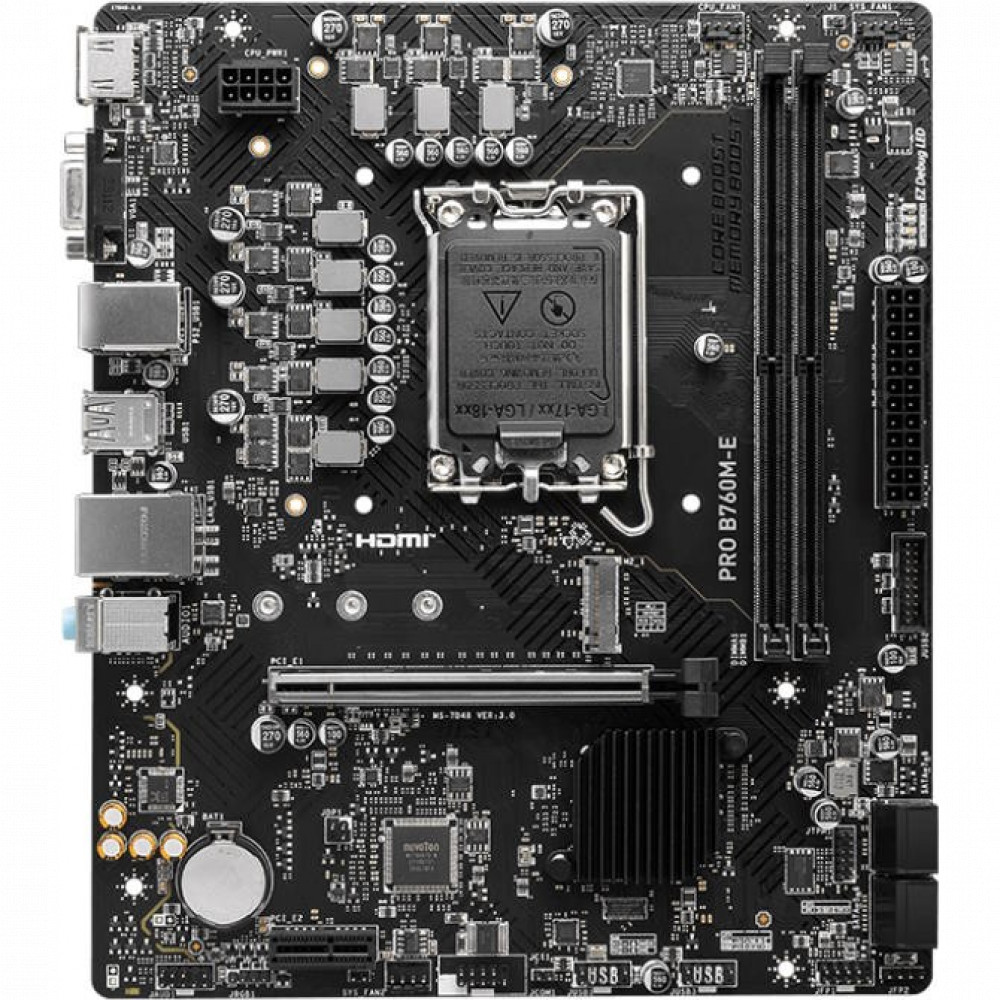 Материнская плата MSI PRO B760M-E Micro-ATX, LGA 1700 - миниатюра 7