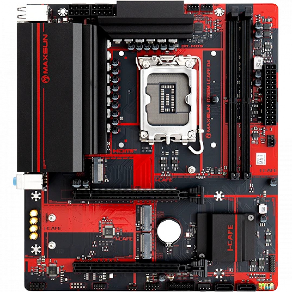 Материнская плата Maxsun MS-B760M I-CAFE D4 Micro-ATX, LGA 1700 - миниатюра 5