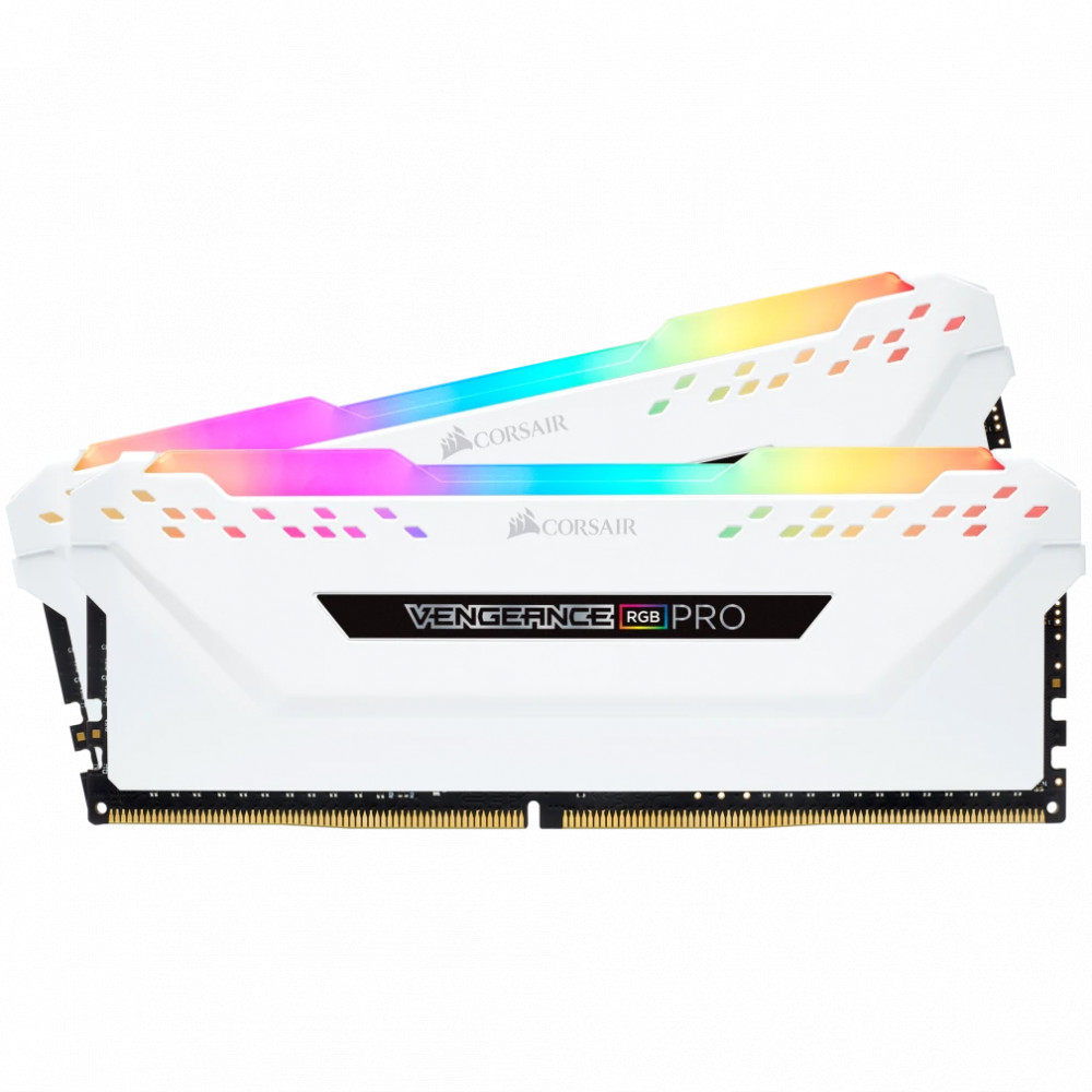 ОЗУ Corsair Vengeance RGB PRO CMW32GX4M2E3200C16W DIMM, DDR4, 32 Гб (2 х 16 Гб), 3200 МГц - миниатюра 6