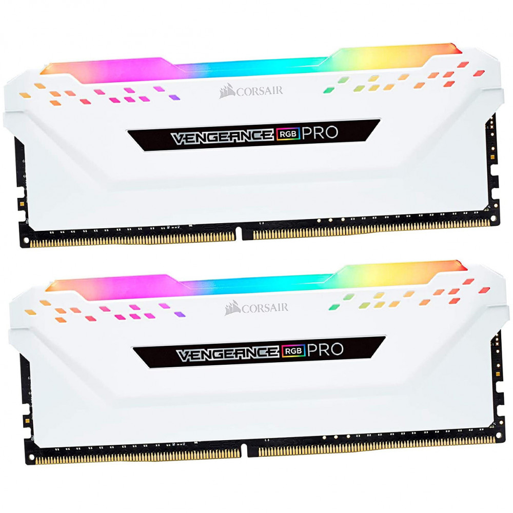 ОЗУ Corsair Vengeance RGB PRO CMW32GX4M2E3200C16W DIMM, DDR4, 32 Гб (2 х 16 Гб), 3200 МГц - миниатюра 4