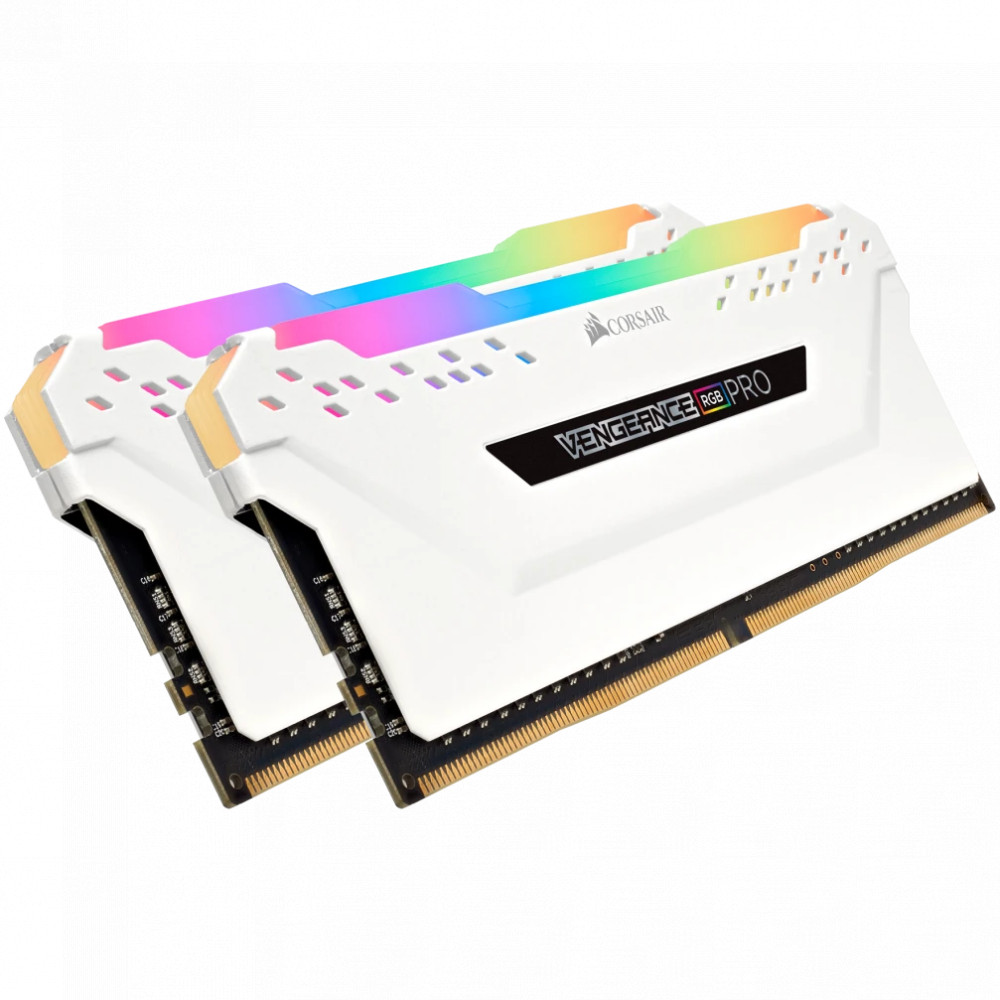 ОЗУ Corsair Vengeance RGB PRO CMW32GX4M2E3200C16W DIMM, DDR4, 32 Гб (2 х 16 Гб), 3200 МГц - миниатюра 5