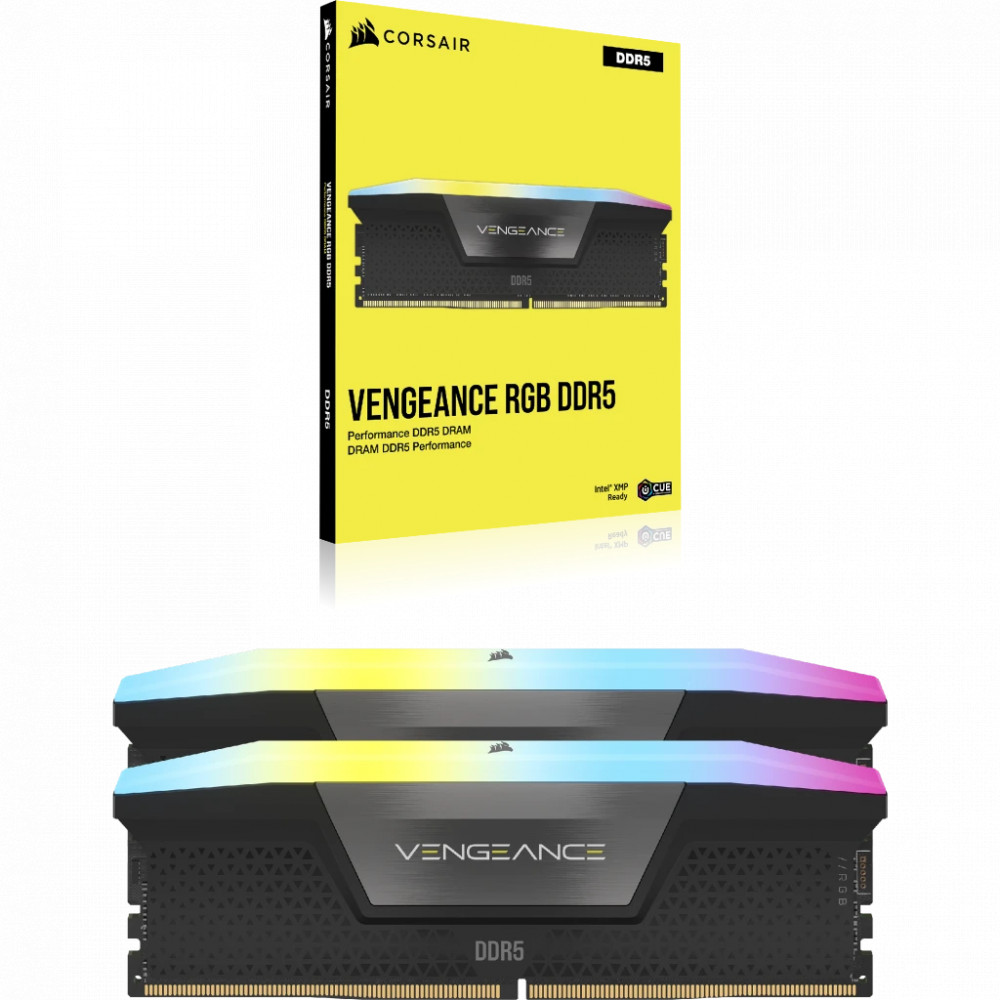 ОЗУ Corsair Vengeance RGB CMH32GX5M2X7200C34 DIMM, DDR5, 32 Гб (2 х 16 Гб), 7200 МГц - миниатюра 6