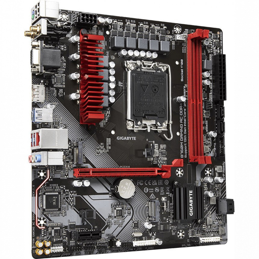 Материнская плата Gigabyte B760M Gaming AC DDR4 B760M GAMING AC DDR4 (REV1.1) Micro-ATX, LGA 1700 - миниатюра 6