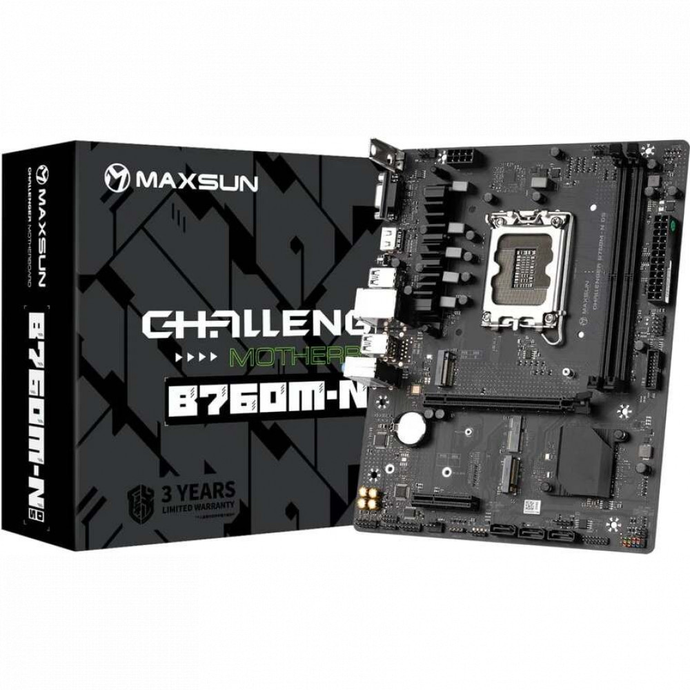 Материнская плата Maxsun MS-Challenger B760M-N D5 V2 Micro-ATX, LGA 1700 - миниатюра 5