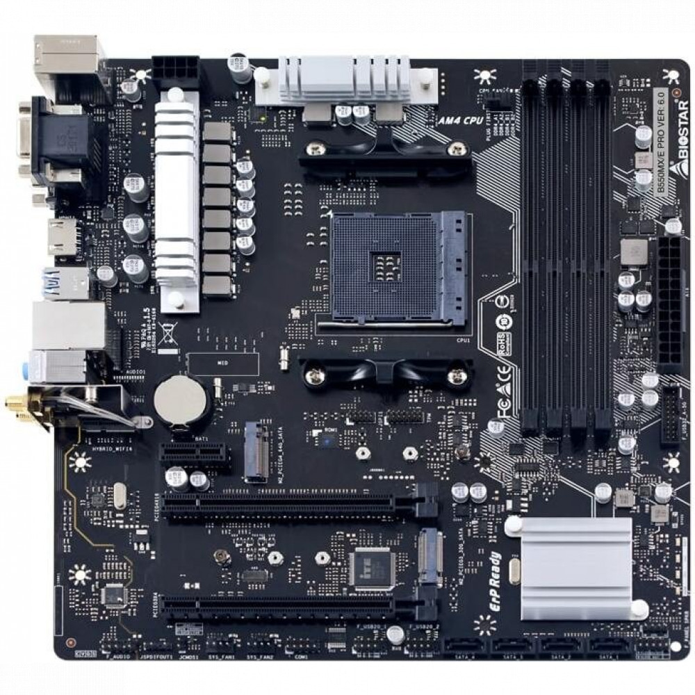 Материнская плата BIOSTAR B550MX E Pro Ver. 6.0 B550MX/E PRO Ver. 6.0 Micro-ATX, AMD AM4 - миниатюра 5