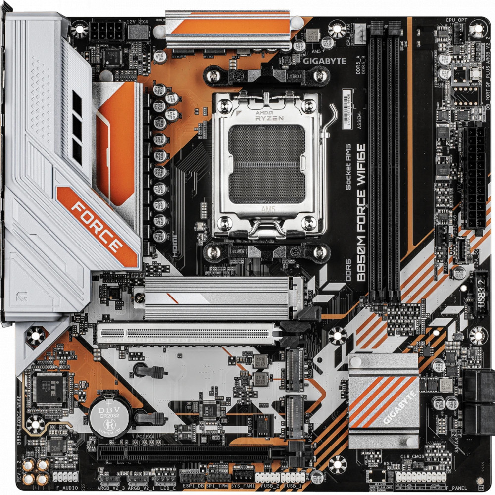 Материнская плата Gigabyte B850M Force WIFI6E rev. 1.2 Micro-ATX, AMD AM5 - миниатюра 5