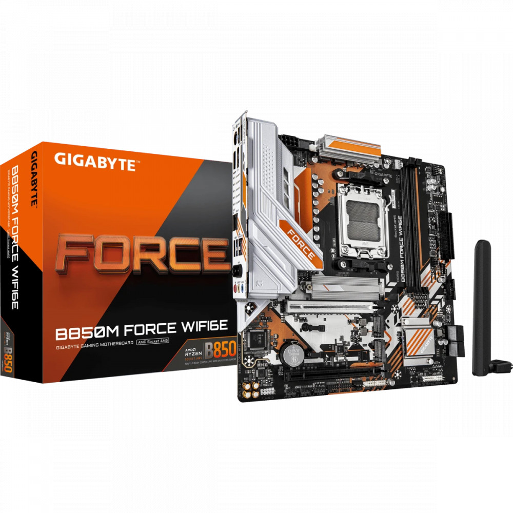 Материнская плата Gigabyte B850M Force WIFI6E rev. 1.2 Micro-ATX, AMD AM5 - миниатюра 8