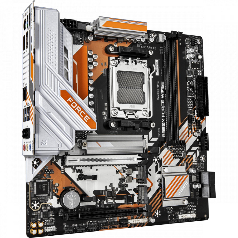 Материнская плата Gigabyte B850M Force WIFI6E rev. 1.2 Micro-ATX, AMD AM5 - миниатюра 6