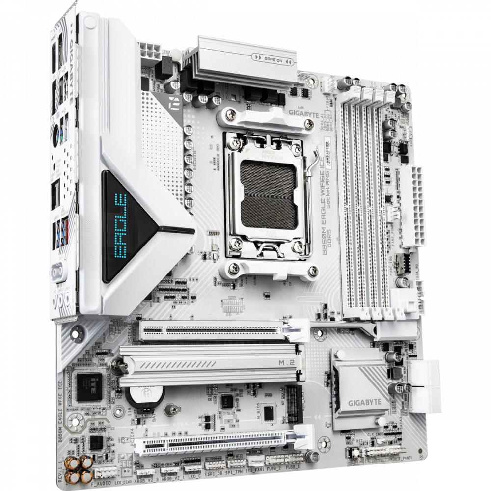 Материнская плата Gigabyte B850M Eagle WIFI6E Ice rev. 1.1 Micro-ATX, AMD AM5 - миниатюра 6
