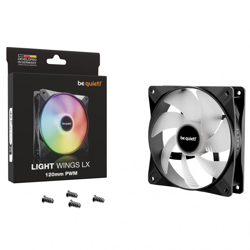 Система охлаждения be quiet! LIGHT WINGS LX 120mm PWM Reverse Black BL132 Для системного блока - миниатюра 6