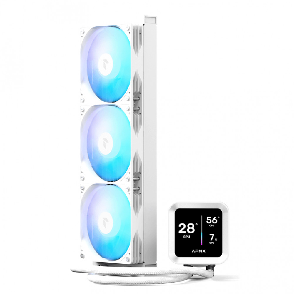 Система охлаждения APNX LC1-D 360 WH APLA-SV36117.21 Для процессора - миниатюра 6