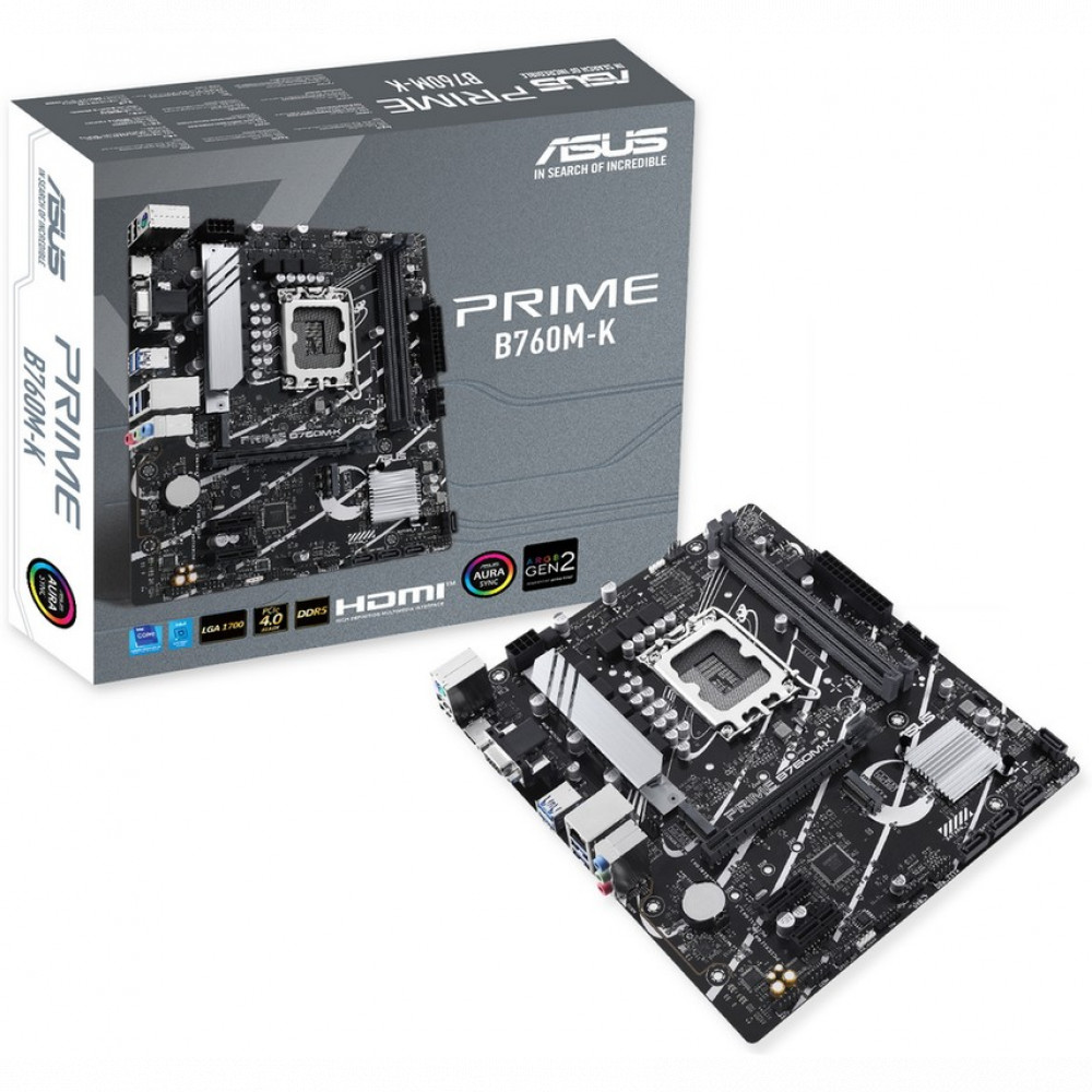 Материнская плата Asus PRIME B760M-K 90MB1FI0-M1EAY0 Micro-ATX, LGA 1700 - миниатюра 8