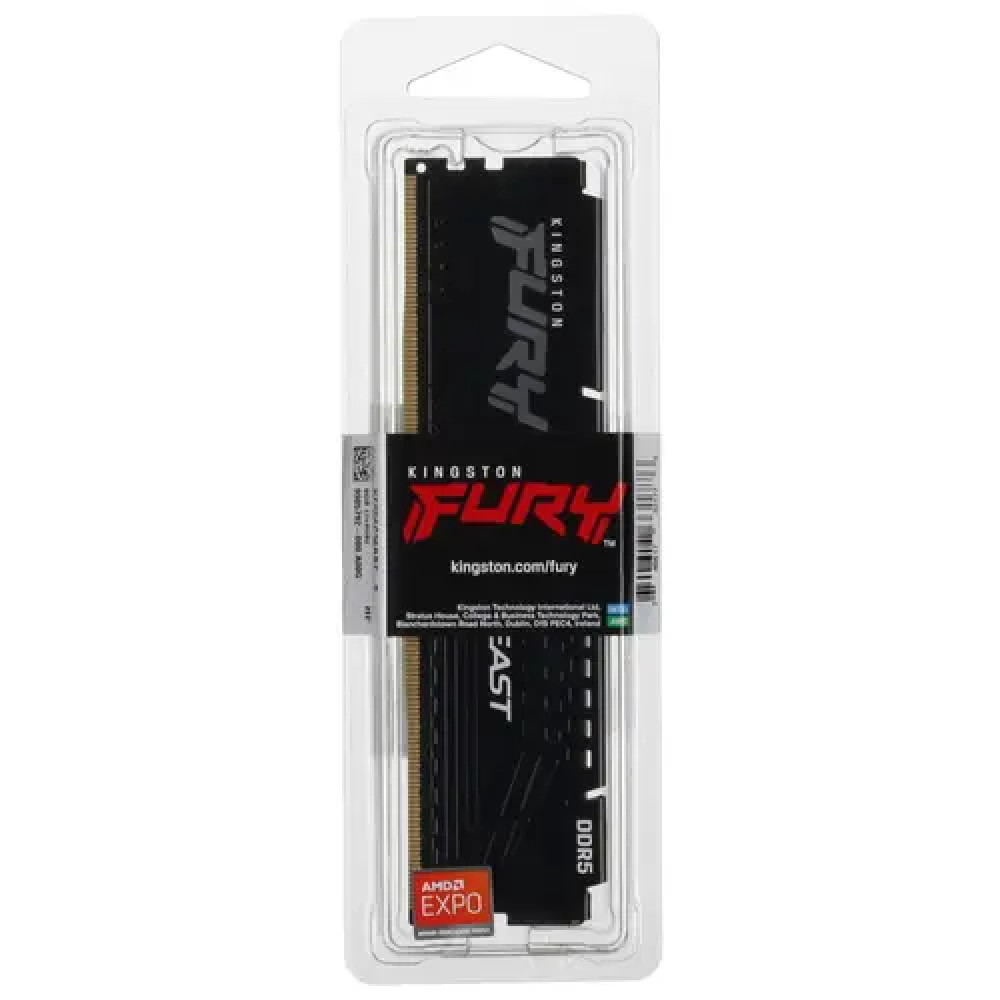 ОЗУ Kingston Fury Beast Black KF556C36BBE-8 DIMM, DDR5, 8 Гб, 5600 МГц - миниатюра 6