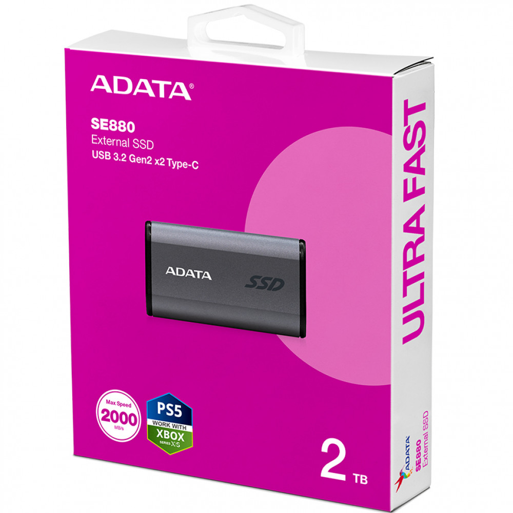Внешние накопители ADATA SE880 AELI-SE880-2TCGY 2 ТБ - миниатюра 6