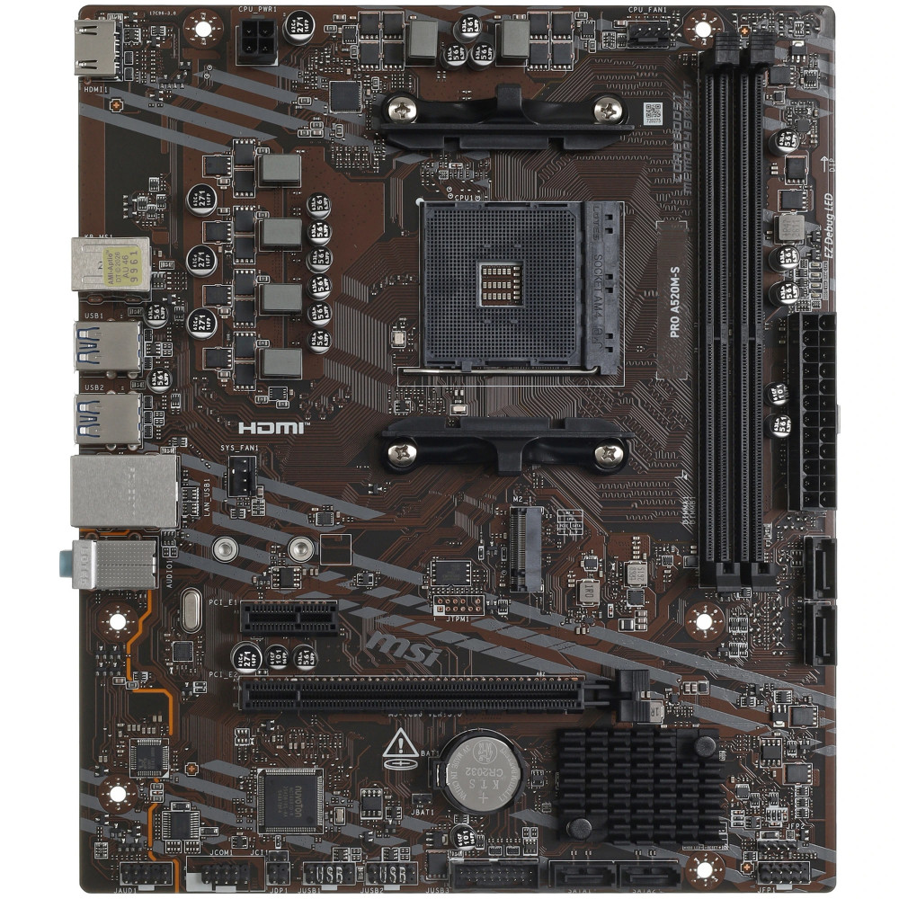 Материнская плата MSI PRO A520M-S Micro-ATX, AMD AM4 - миниатюра 4
