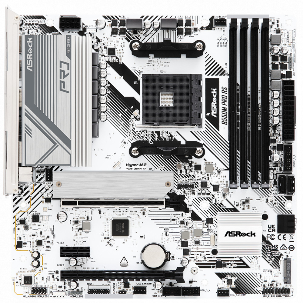 Материнская плата ASRock B550M PRO RS Micro-ATX, AMD AM4 - миниатюра 3