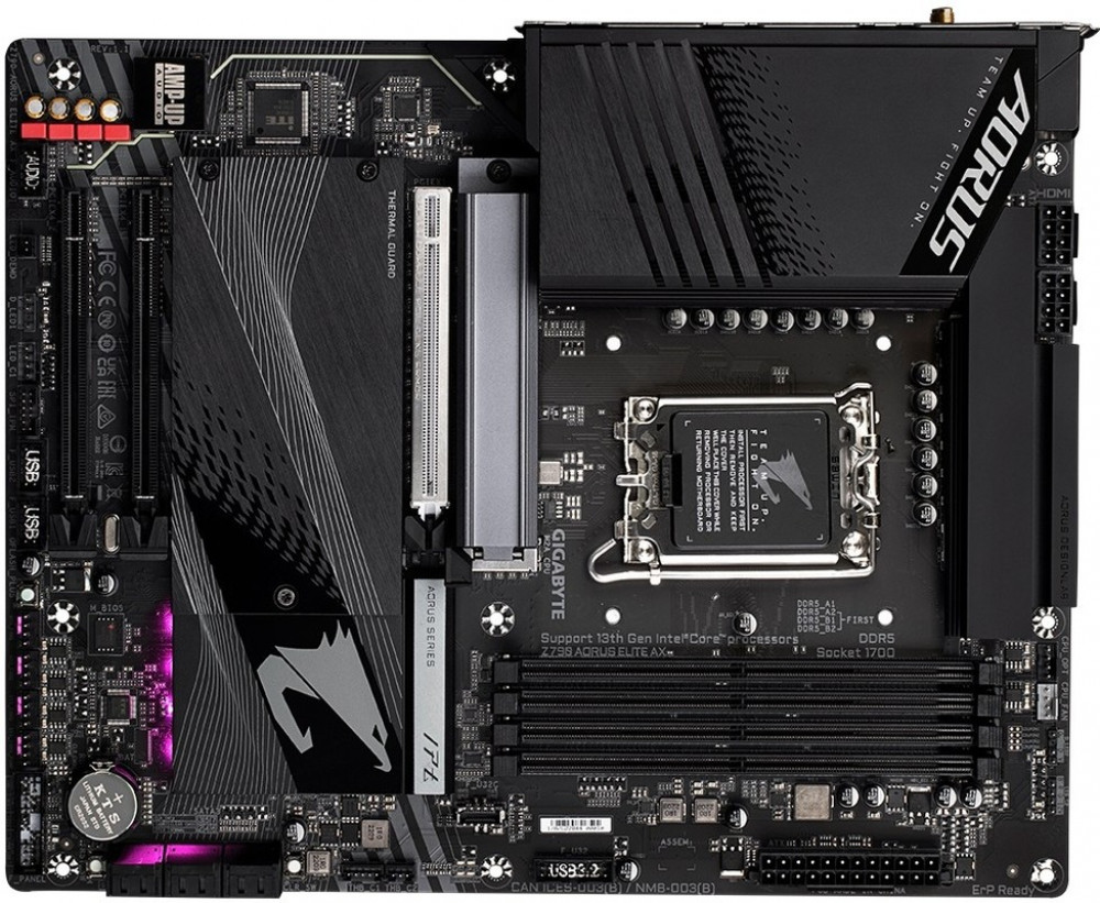 Материнская плата Gigabyte Z790 Aorus Elite AX rev. 1.1 ATX, LGA 1700 - миниатюра 6