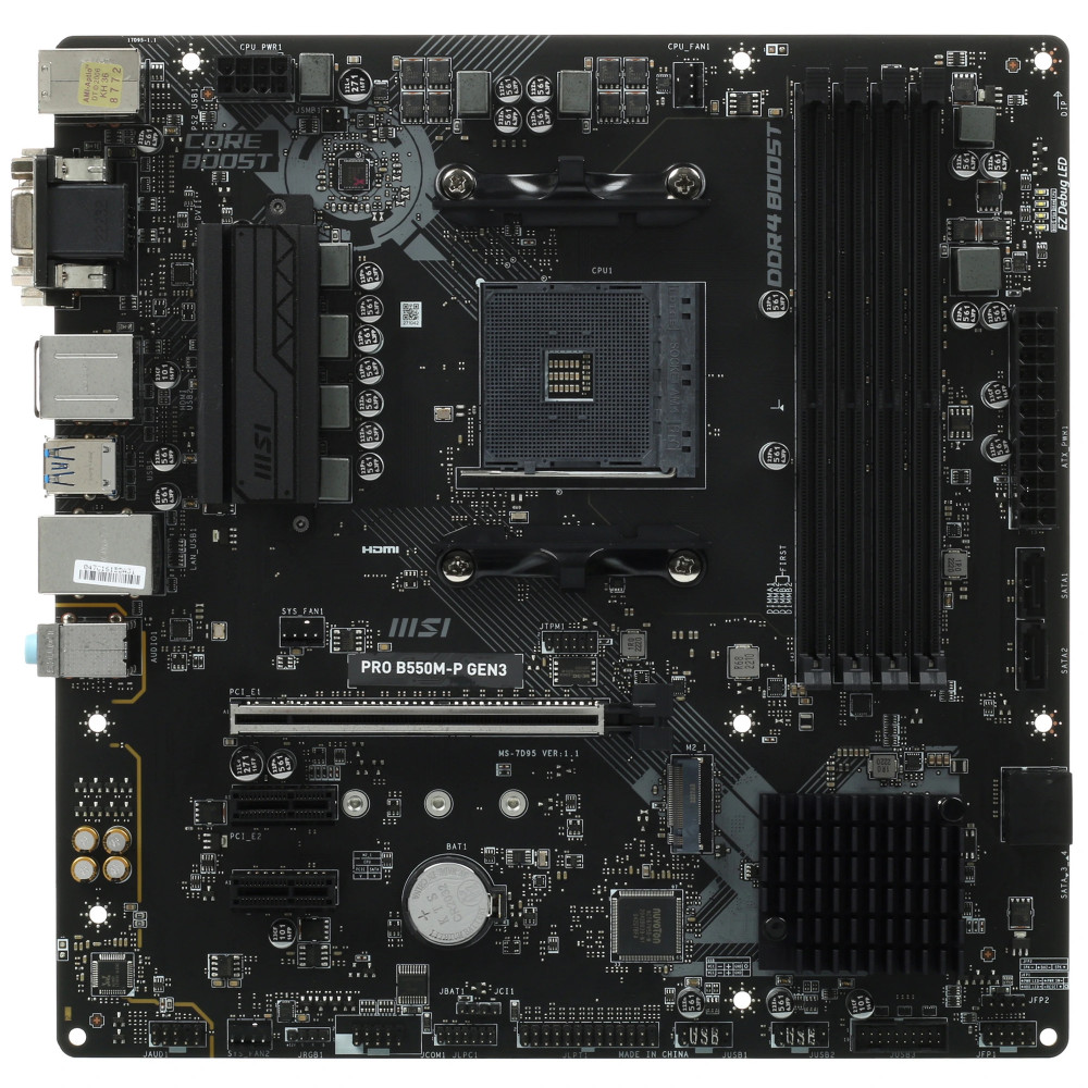 Материнская плата MSI PRO B550M-P Mini-ITX, AMD AM4 - миниатюра 4