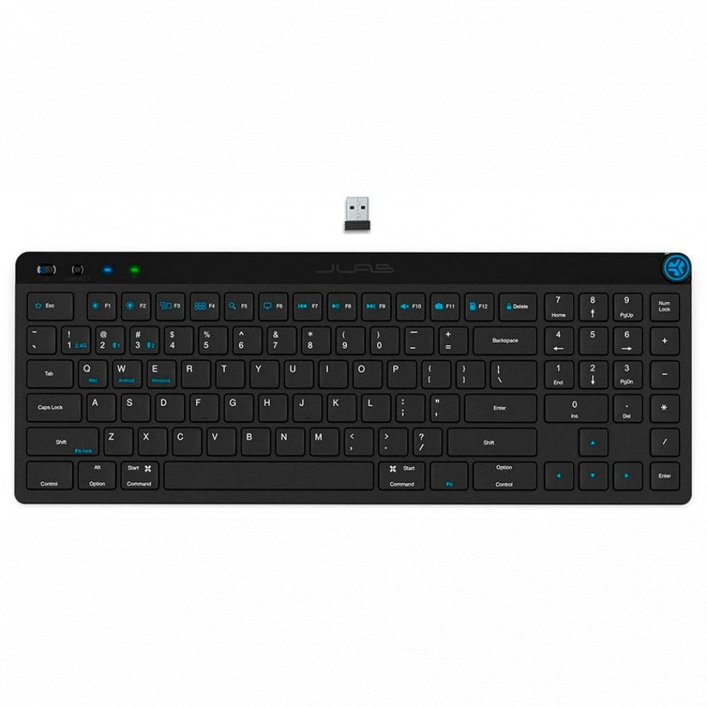 Клавиатура Jlab JBuds Keyboard IEUKJBUDSKEYRBLK4 Беспроводная, Bluetooth - миниатюра 2