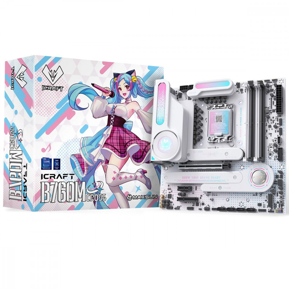 Материнская плата Maxsun MS-iCraft B760M CROSS 6940709660416 Micro-ATX, LGA 1700 - миниатюра 6