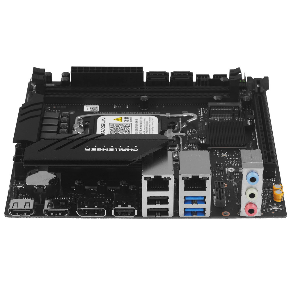 Материнская плата Maxsun Challenger H610ITX 2LAN V3 6940709698761 Mini-ATX, LGA 1700 - миниатюра 6