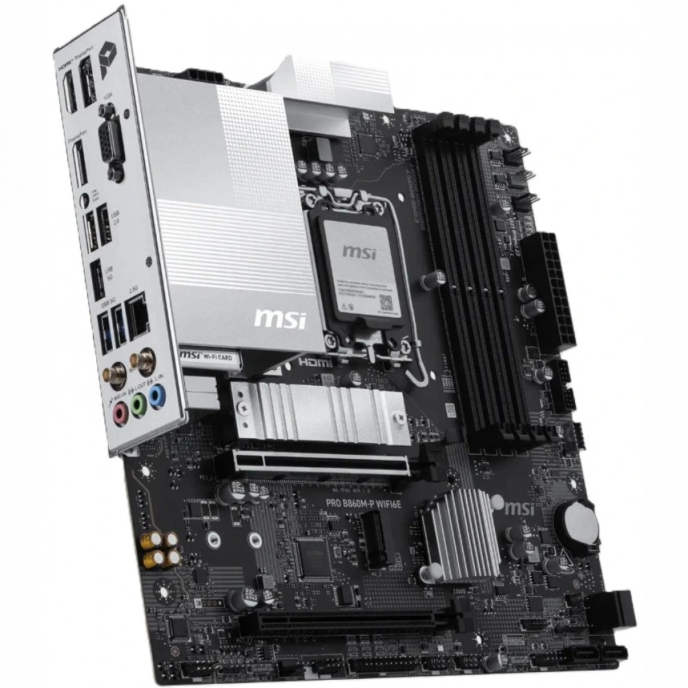 Материнская плата MSI PRO B860M-P WIFI6E Micro-ATX, LGA 1851 - миниатюра 5