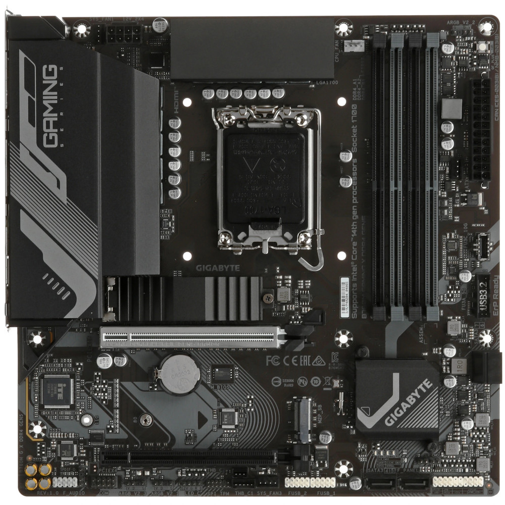 Материнская плата Gigabyte B760M G X DDR4 GEN5 Micro-ATX, LGA 1700 - миниатюра 4