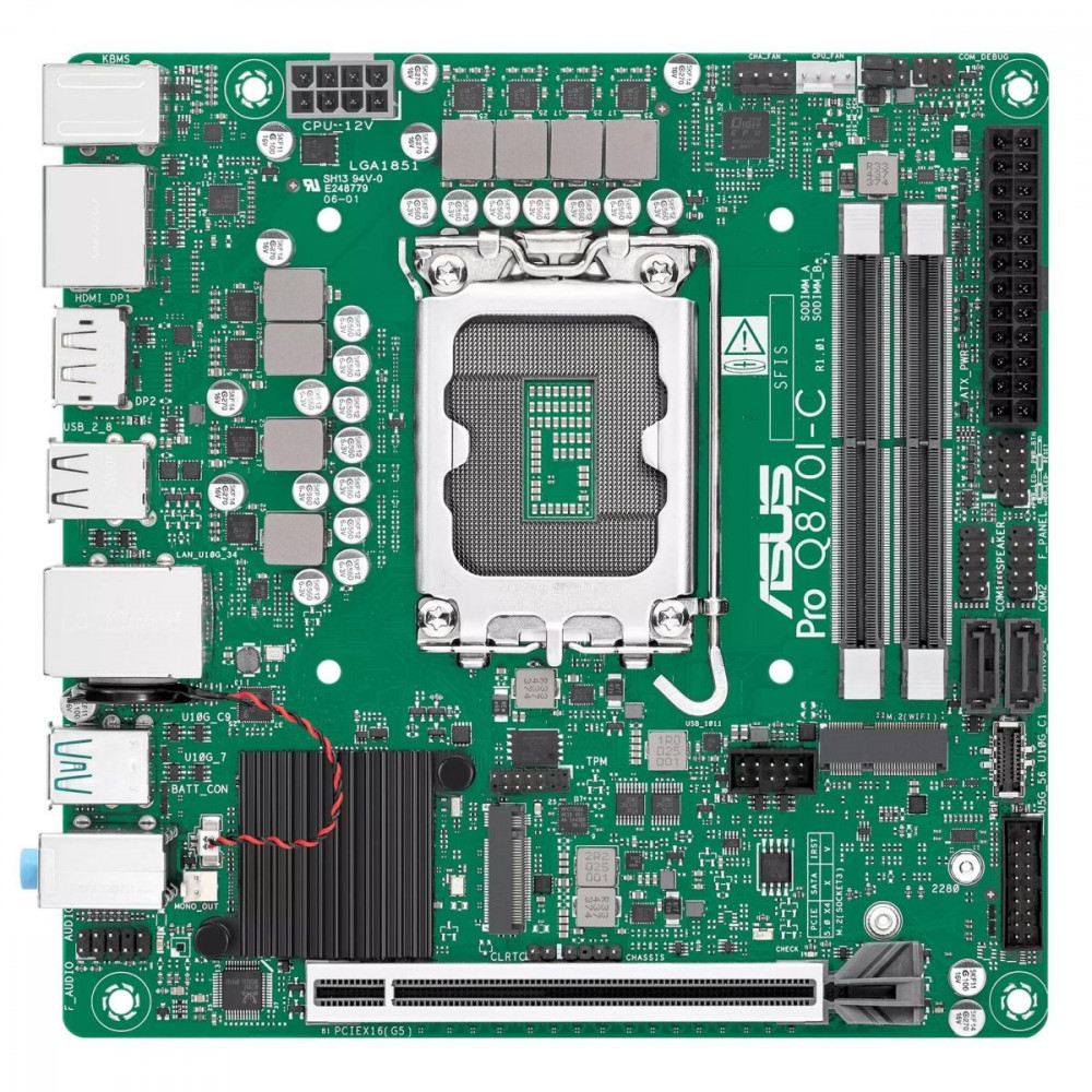 Материнская плата Asus PRO Q870I-C-CSM 90MB1MPP-M0EAYC Mini-ITX, LGA 1851 - миниатюра 4
