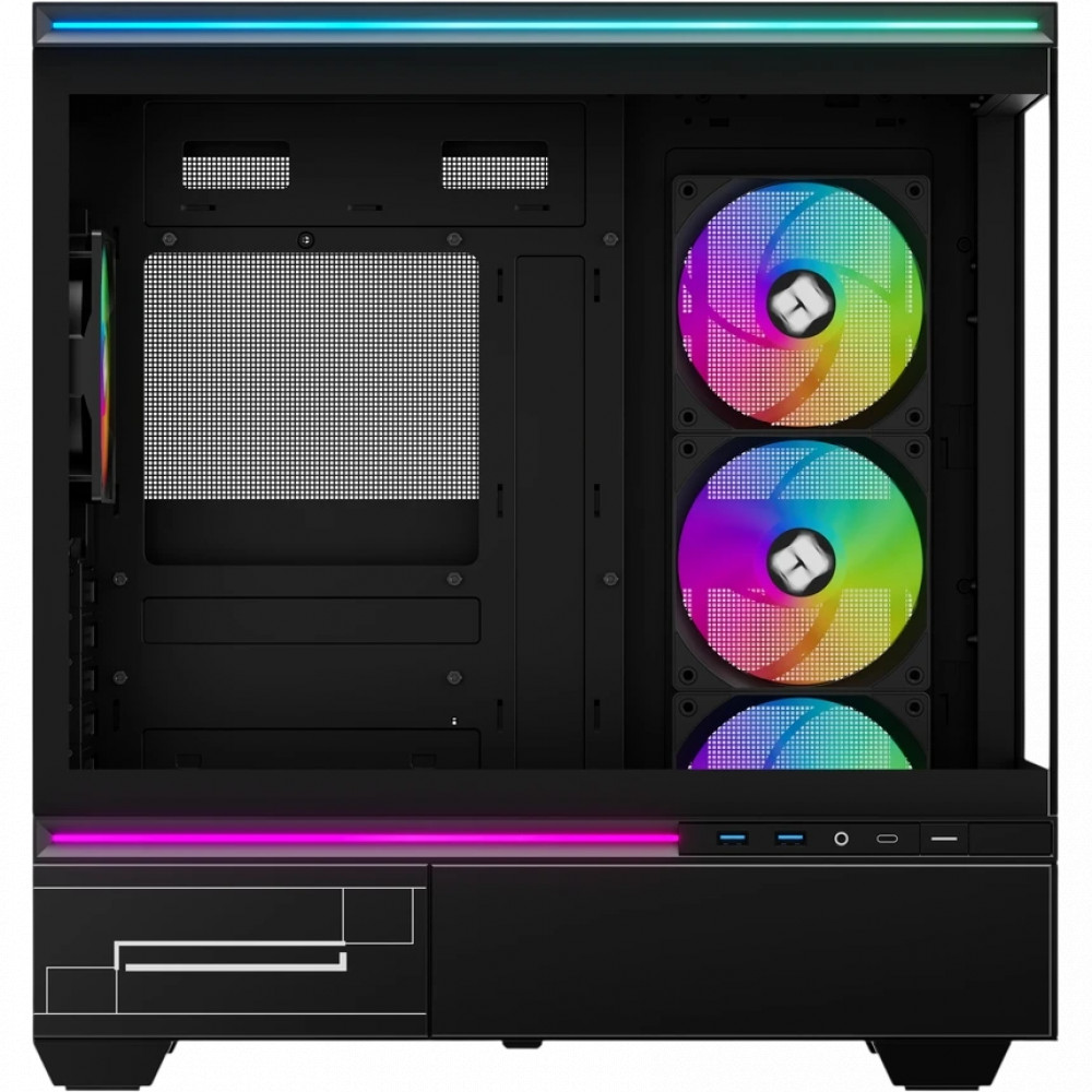Корпус Thermalright M10 FAN4-C TL-M10 Black FAN4-C Mini-Tower - миниатюра 5