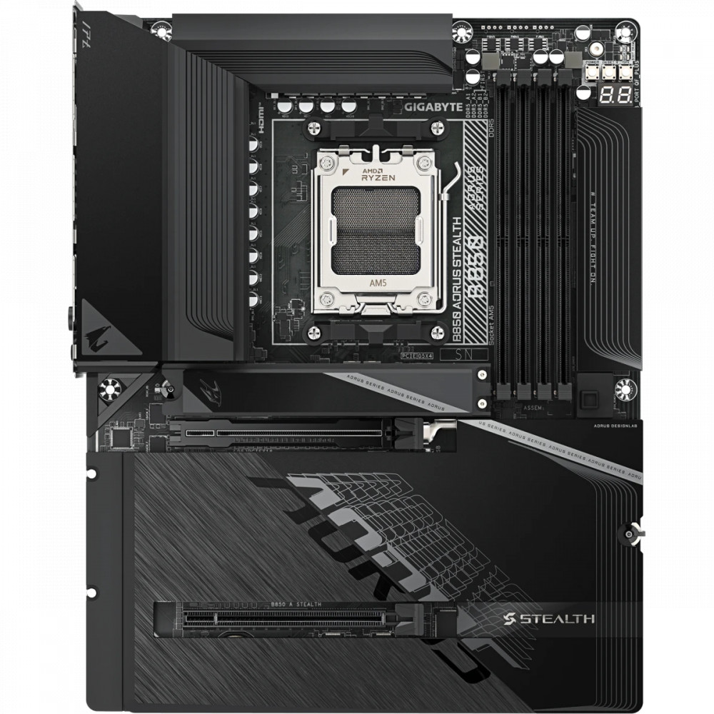 Материнская плата Gigabyte B850 AORUS STEALTH ATX, AMD AM5 - миниатюра 4