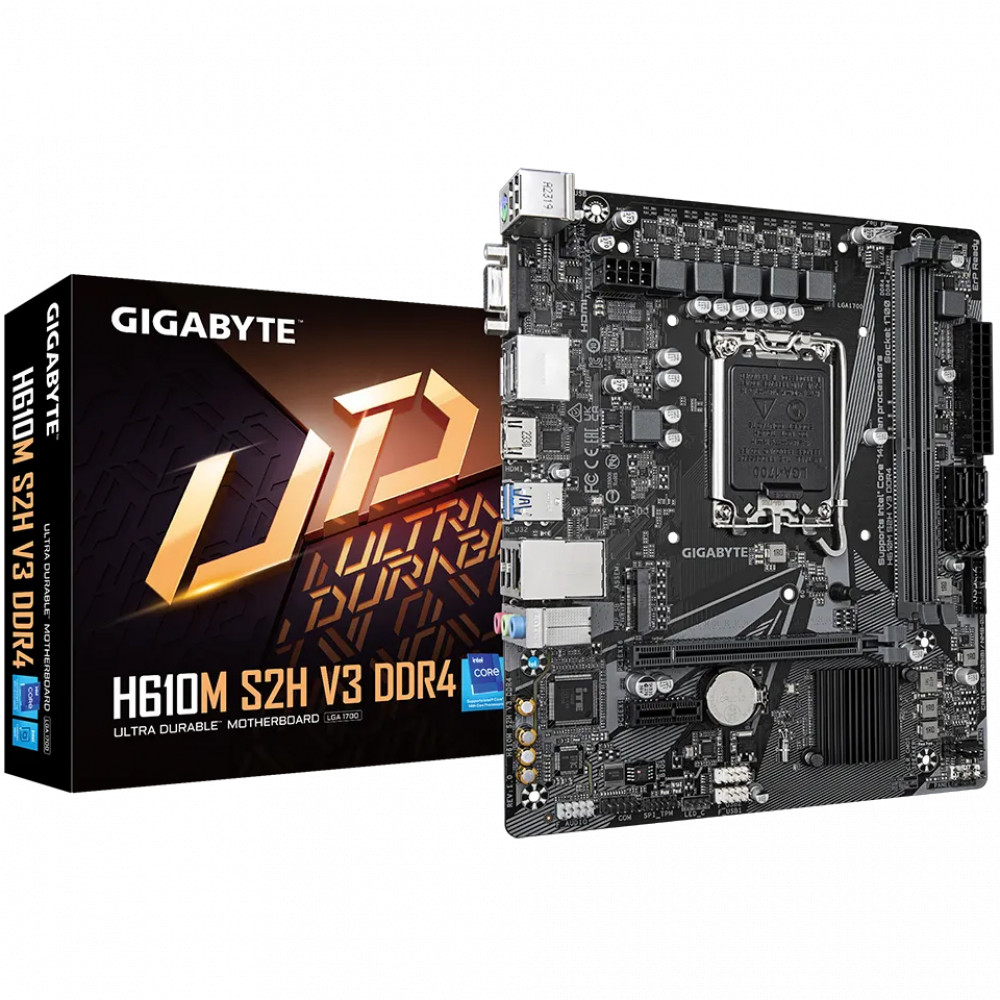 Материнская плата Gigabyte H610M S2H V3 DDR4 Micro-ATX, LGA 1700 - миниатюра 10