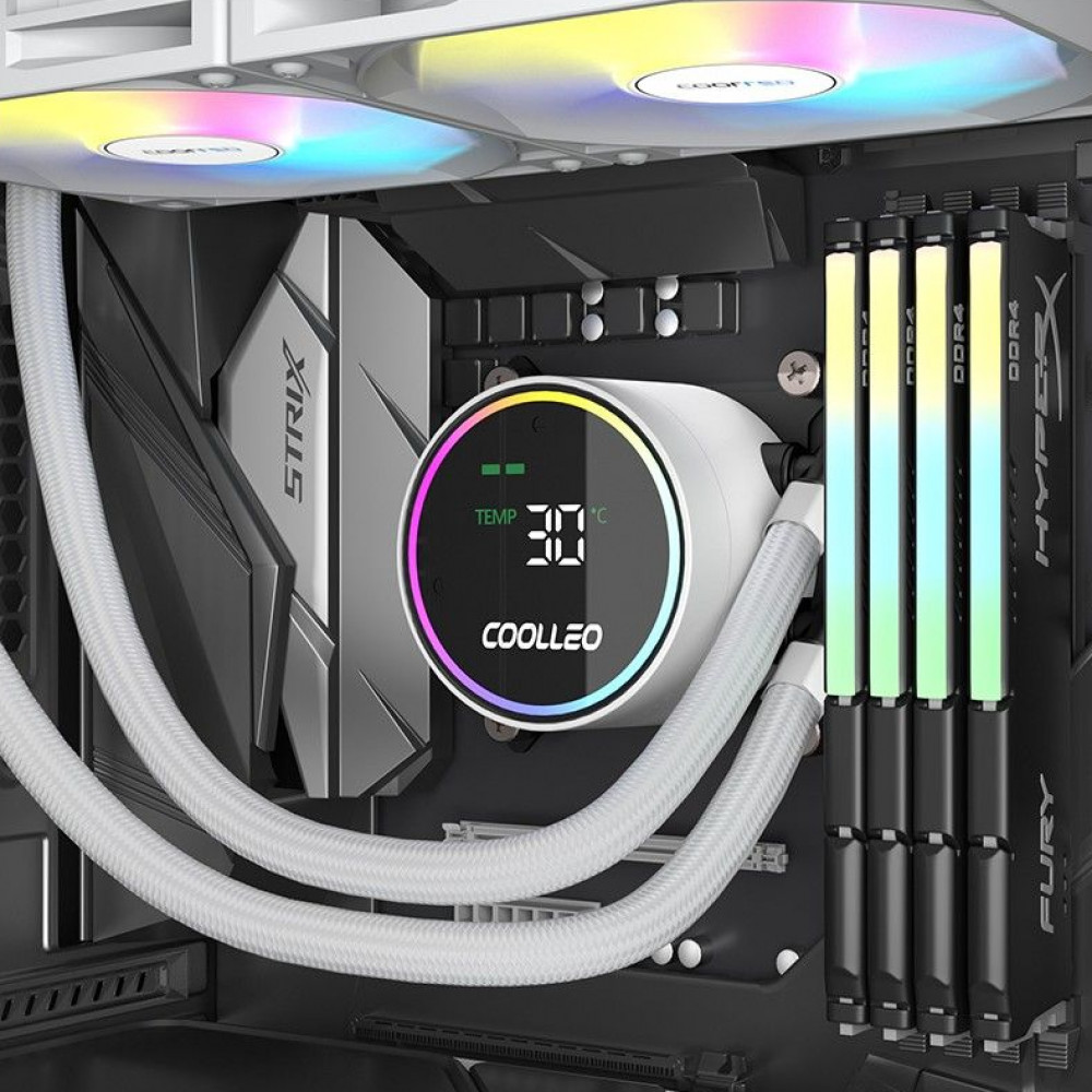 Система охлаждения Coolleo ICE Fairy DIG DIG-240-LITE-WH Для процессора - миниатюра 6
