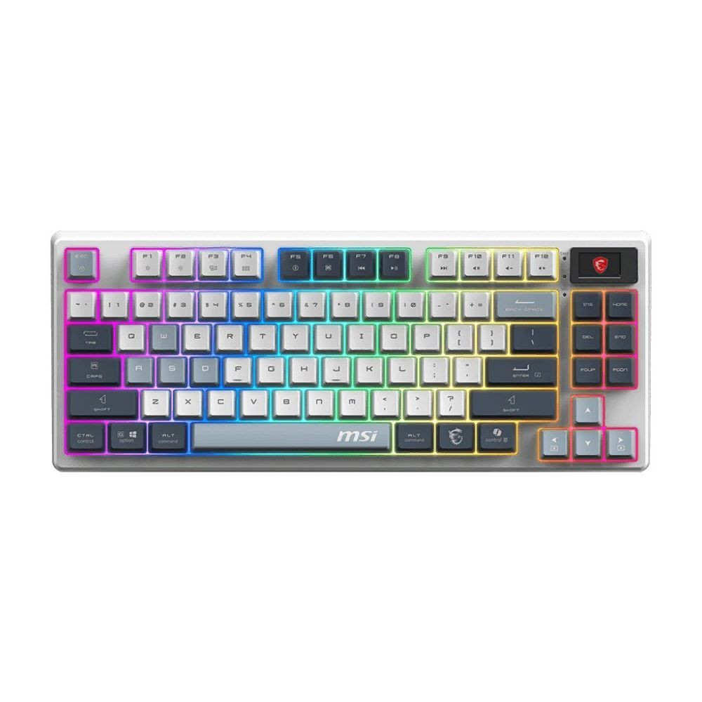 Клавиатура MSI FORGE GK600 TKL W SKY RU Беспроводная, Bluetooth - миниатюра 3