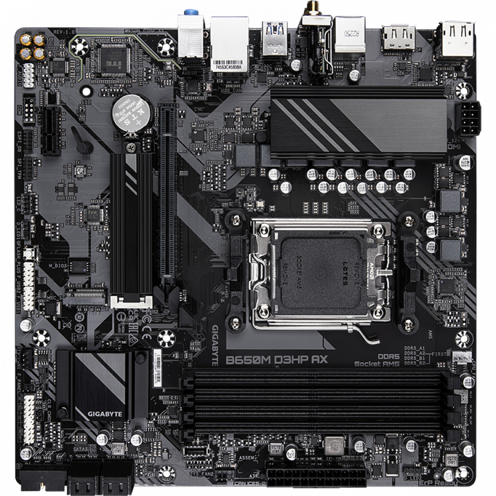 Материнская плата Gigabyte B650M D3HP AX B650M D3HP AX (REV1.0) Micro-ATX, AMD AM5 - миниатюра 8