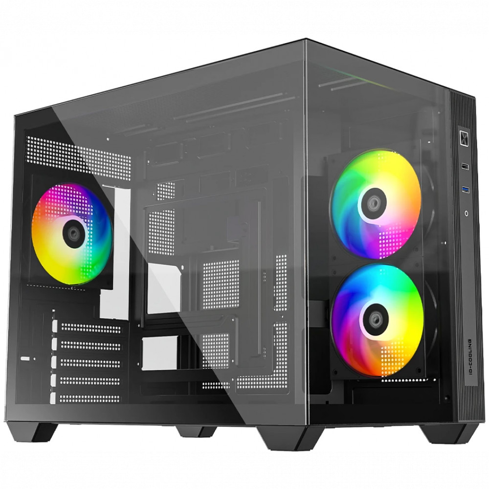 Корпус ID-Cooling VIEW 500 ARGB Black Mini-Tower - миниатюра 6
