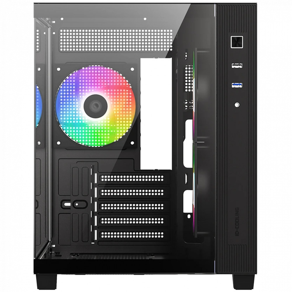 Корпус ID-Cooling VIEW 500 ARGB Black Mini-Tower - миниатюра 7