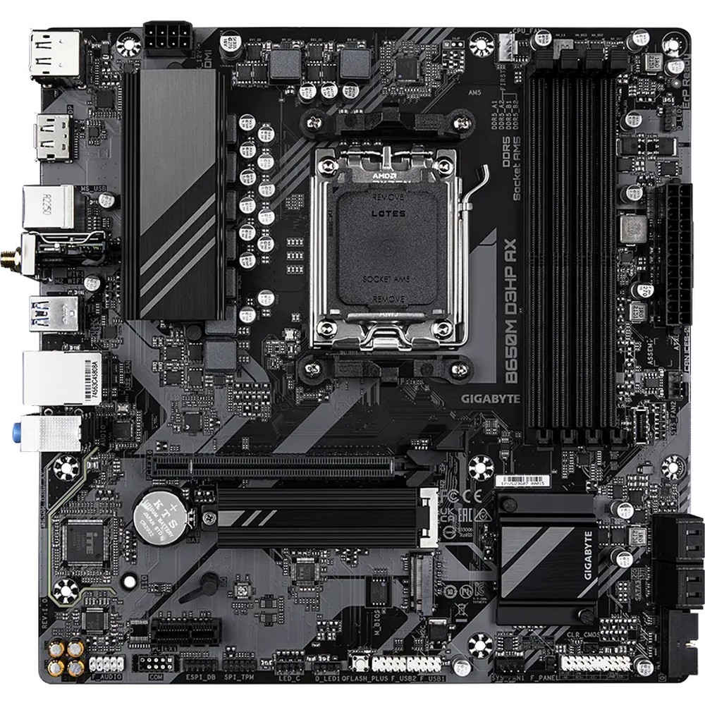 Материнская плата Gigabyte B650M D3HP AX Micro-ATX, AMD AM5 - миниатюра 7