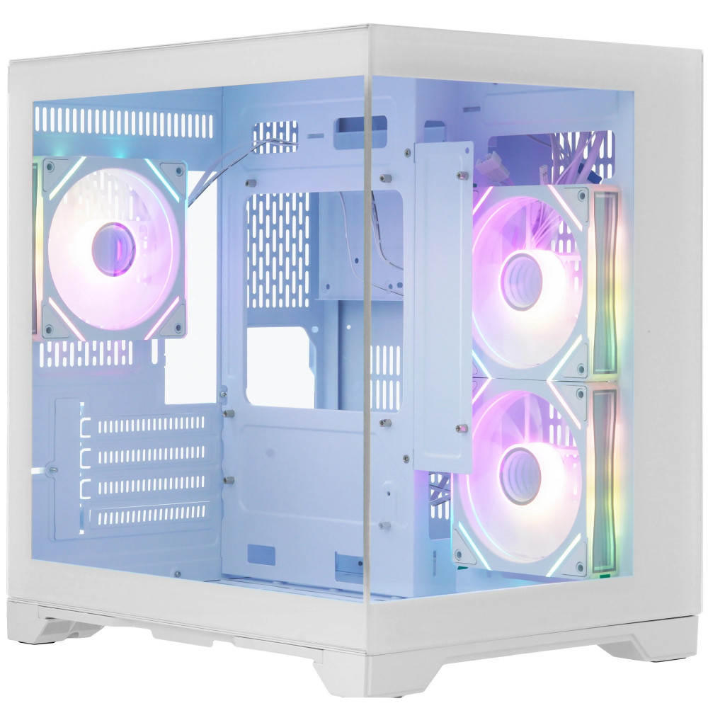 Корпус 1STPLAYER MEGAVIEW MV5-TP ARGB MV5-TP-WH-2FC7R-W-1FC7-W Mini-Tower - миниатюра 6