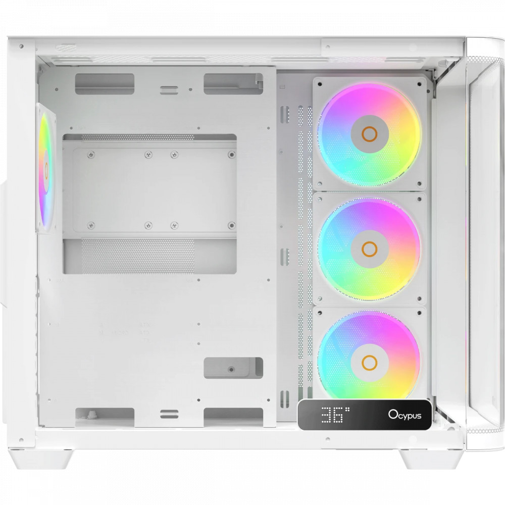 Корпус Ocypus Iota C70 Curve WH ARGB Iota C70 WH Curve ARGB Digital Mid-Tower - миниатюра 6