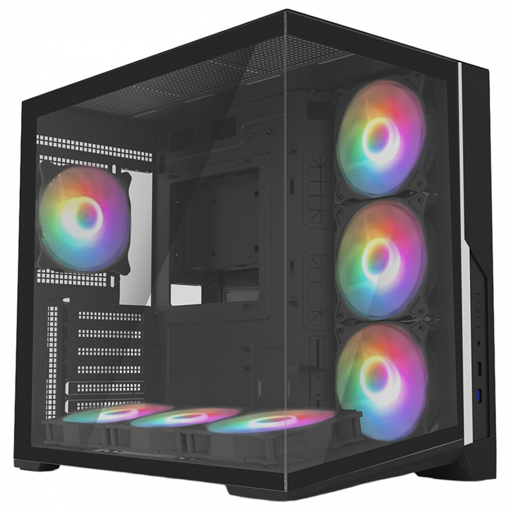Корпус Zalman D40F D40F Black Mid-Tower - миниатюра 5