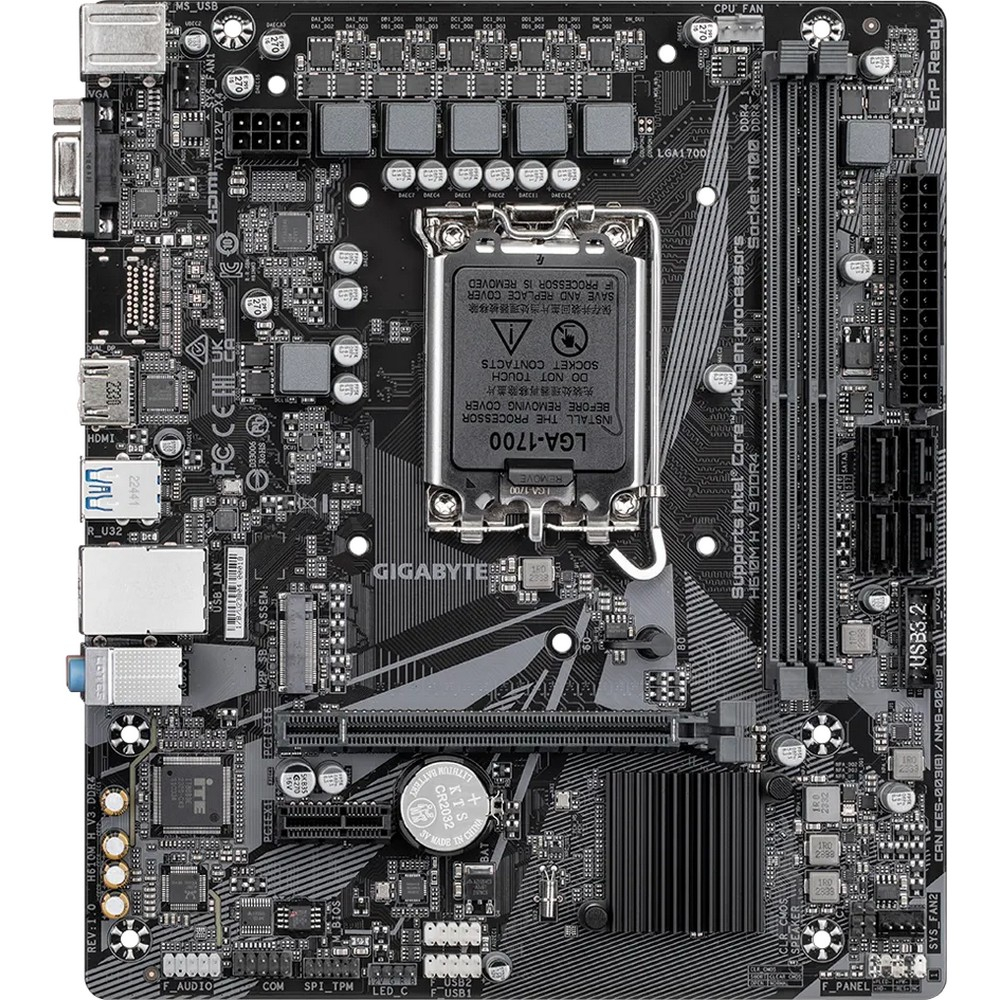 Материнская плата Gigabyte H610M H V3 DDR4 Micro-ATX, LGA 1700 - миниатюра 7