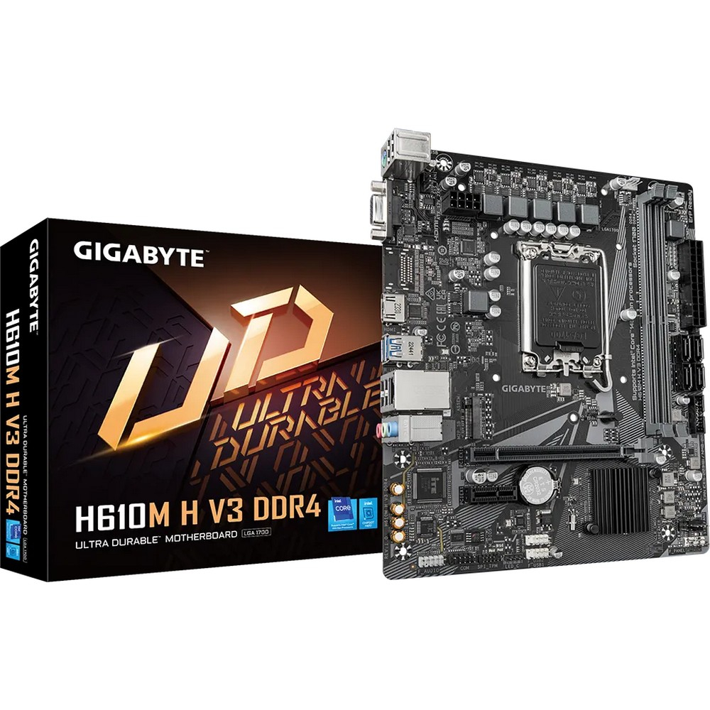 Материнская плата Gigabyte H610M H V3 DDR4 Micro-ATX, LGA 1700 - миниатюра 10