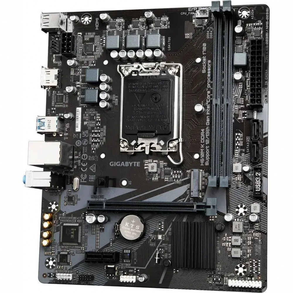 Материнская плата Gigabyte H610M K DDR4 H610M K DDR4 2.0 Micro-ATX, LGA 1700 - миниатюра 5