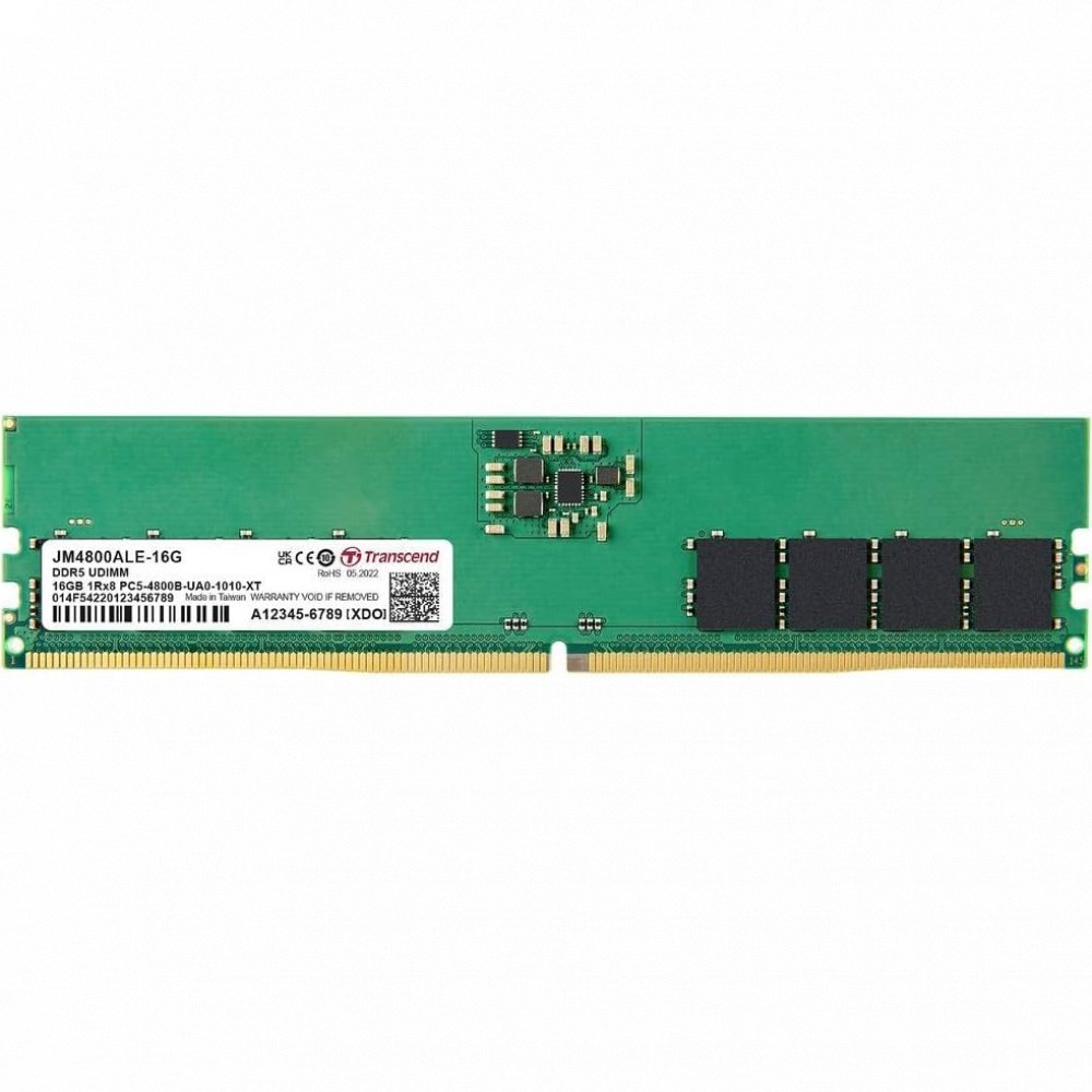 ОЗУ Transcend JM4800ALE-16G DIMM, DDR5, 16 Гб, 4800 МГц - миниатюра 2