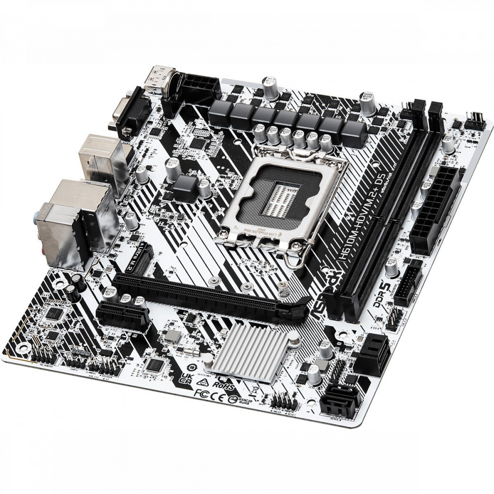 Материнская плата ASRock H610M-HDV/M.2+D5 Micro-ATX, LGA 1700 - миниатюра 8