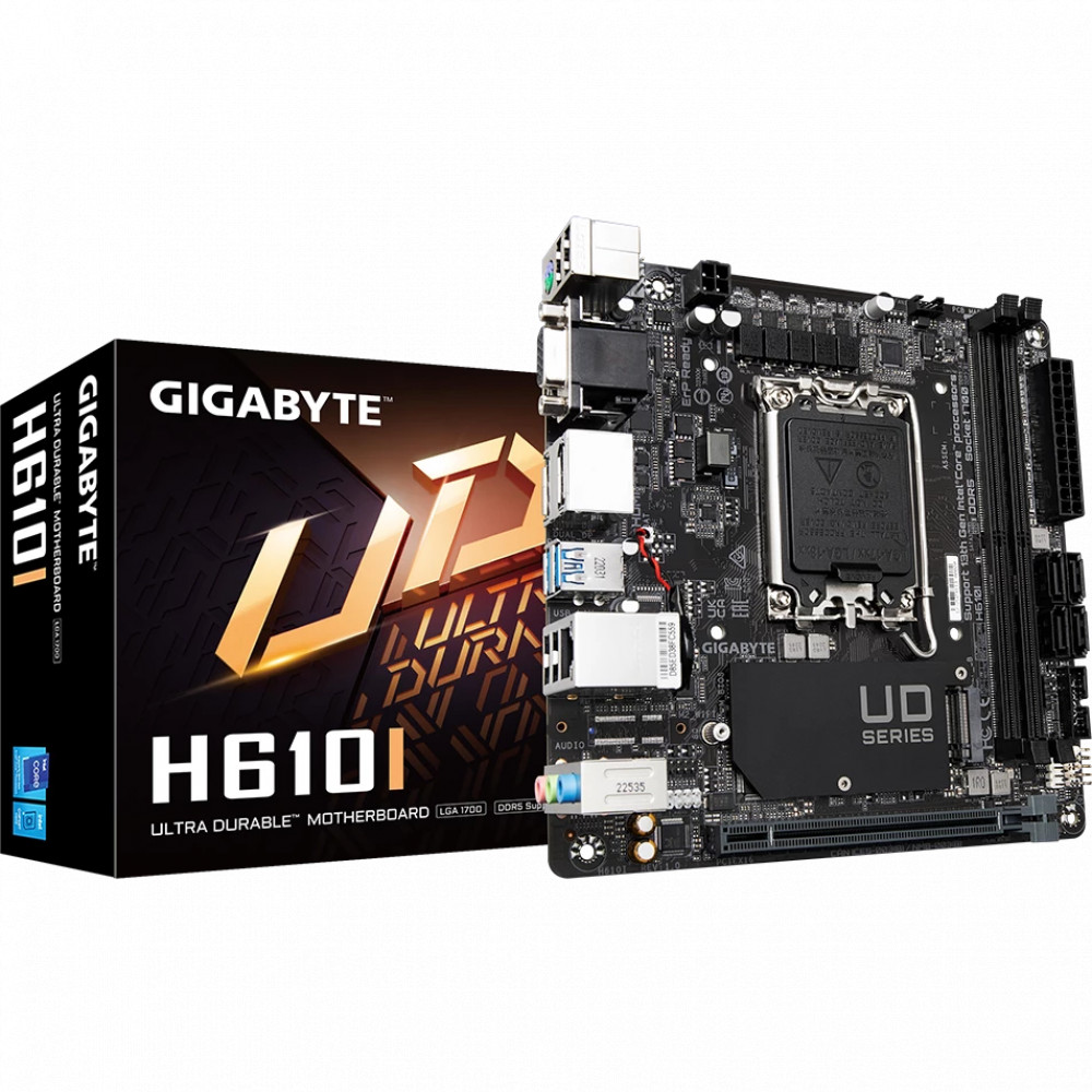Материнская плата Gigabyte H610I Mini-ATX, LGA 1700 - миниатюра 4