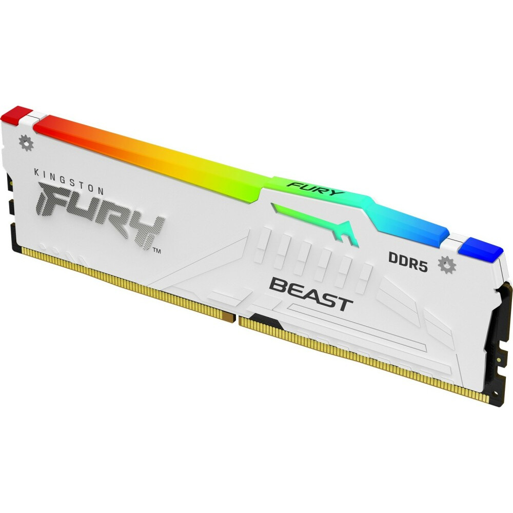 ОЗУ Kingston Fury Beast White RGB KF552C40BWA-32 DIMM, DDR5, 32 Гб, 5200 МГц - миниатюра 4