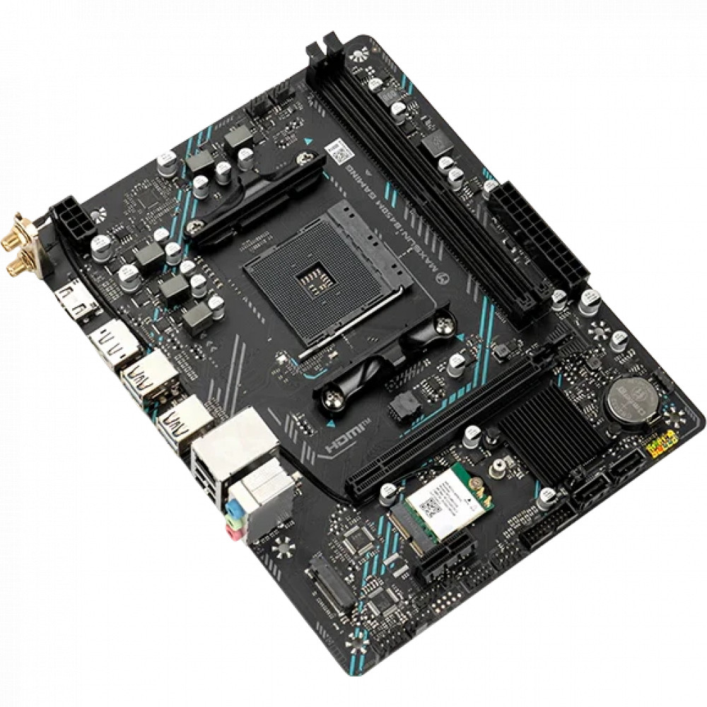 Материнская плата Gigabyte MS-B450M GAMING WIFI Micro-ATX, AMD AM4 - миниатюра 7