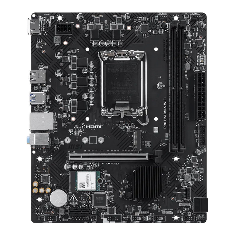 Материнская плата MSI PRO H610M-S WIFI Micro-ATX, LGA 1700 - миниатюра 3